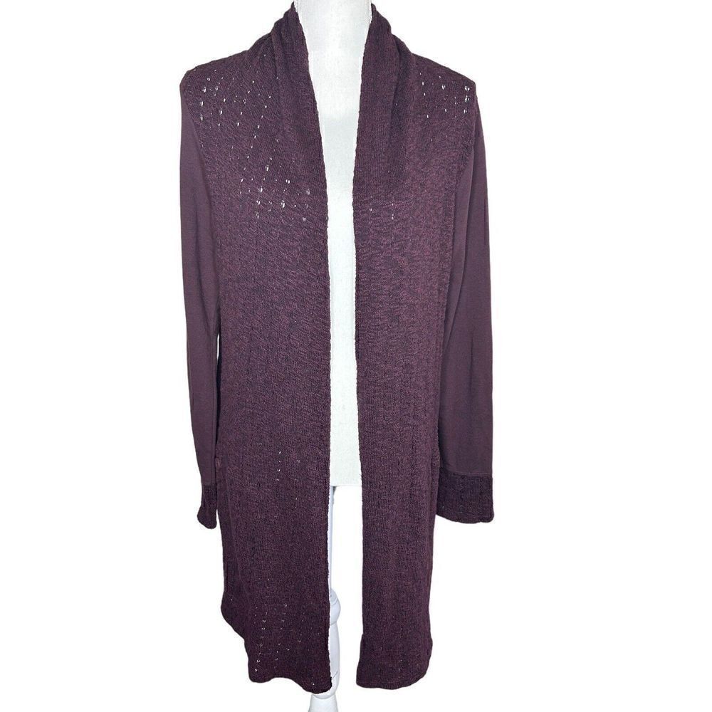 Anthropologie Saturday Sunday Purple Cardigan Sweater With Pockets Size S